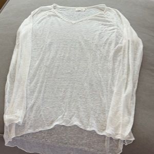 American vintage sheer linen top